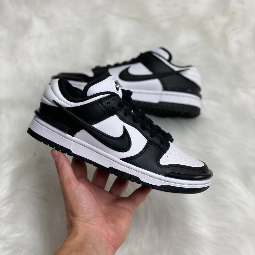 Nike Dunk Twist Womens Casual Shoes Black White DZ2794-001 NEW* Sz 6.5